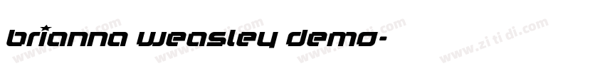Brianna Weasley Demo字体转换